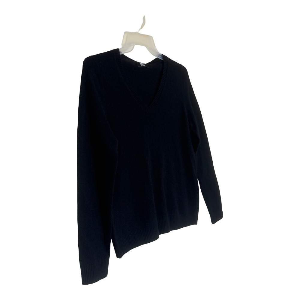 Naadam Sweater Womens XL Black 100% Cashmere V-Neck The Soft Collection - Picture 4 of 12